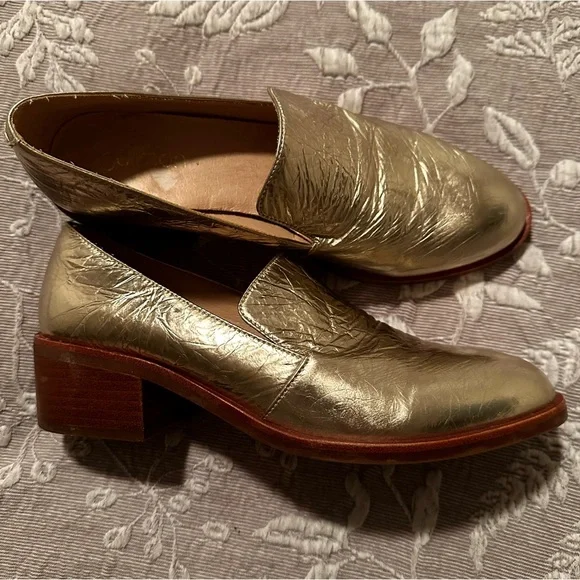 gorman | Shoes | Gold Loafers Gorman | Poshmark